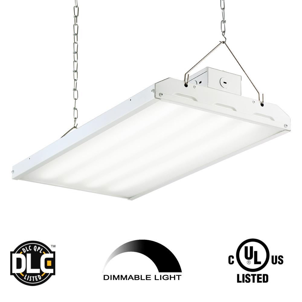 Lithonia Lighting Ibh 11l Mv 2 Ft White Led High Bay Light 90 Watt 2 Ft White Integrated Led Backlit High Bay Hanging Light With 11400
