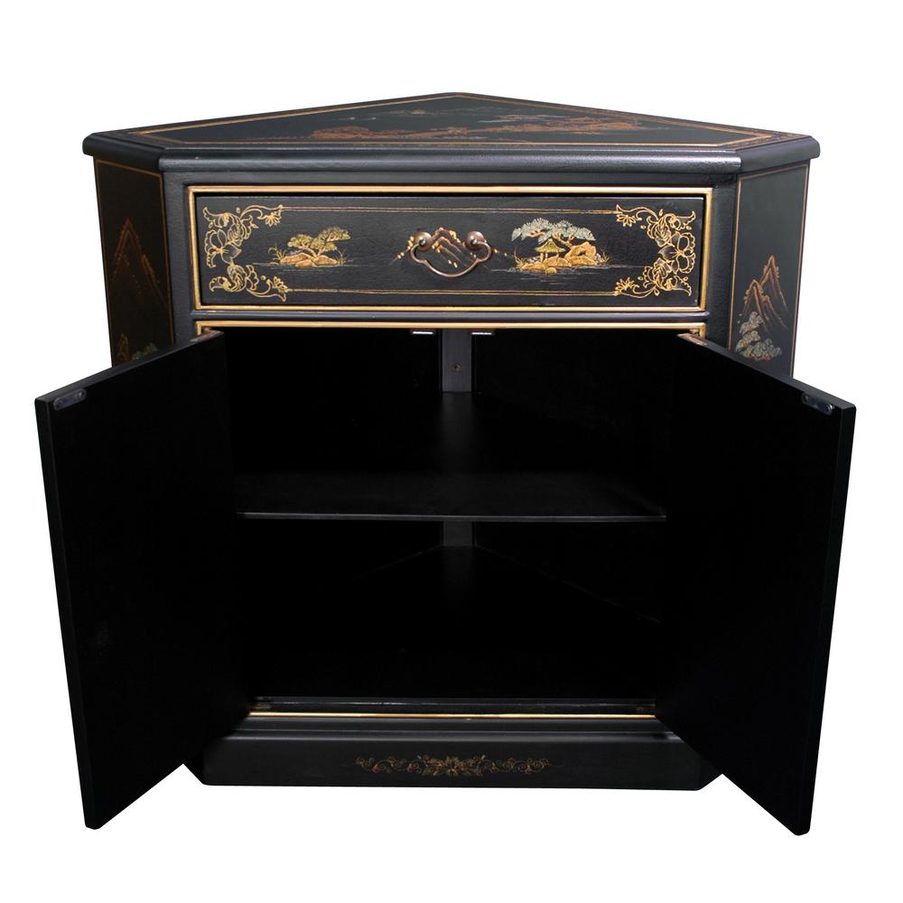 Oriental Furniture Oriental Furniture Black Lacquer Japanese