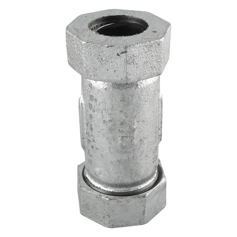 Ldr Industries 1 2 In Galvanized Iron Fpt Compression Coupling