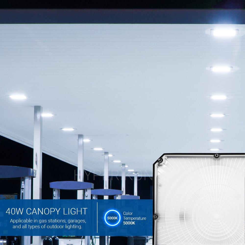 Warehouse UL DLC 75 Watt High Bay Canopy LED for Light Gas Station