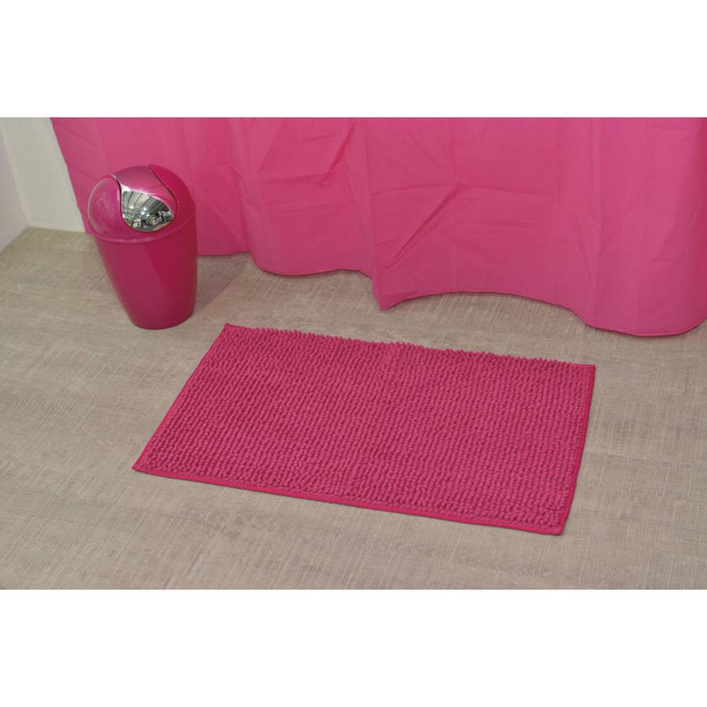 Unbranded Soft Microfiber Area Rug Polyester Luxurious Balls Mat Bath Rug 30 L X 17 W Pink Fuchsia 7707150 The Home Depot