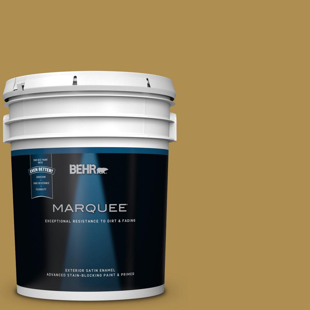 Behr Marquee 5 Gal 350d 6 Bronze Green Satin Enamel Exterior Paint 350d 6 Bronze Green Satin Enamel Exterior Paint