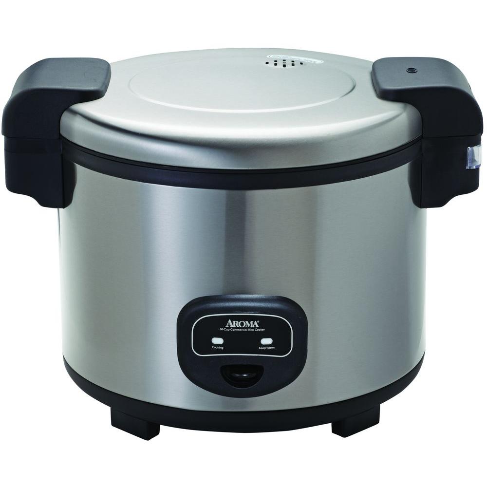 Aroma Commercial 60 Cup Stainless Steel Rice Cooker Arc 1130s The Home Depot - 30 Cup Commercial Rice Cooker And Warmer Aroma Commercial 60 Cup Stainless Steel Rice Cooker Arc 1130s The Home Depot - 30 Cup Commercial Rice Cooker And Warmer