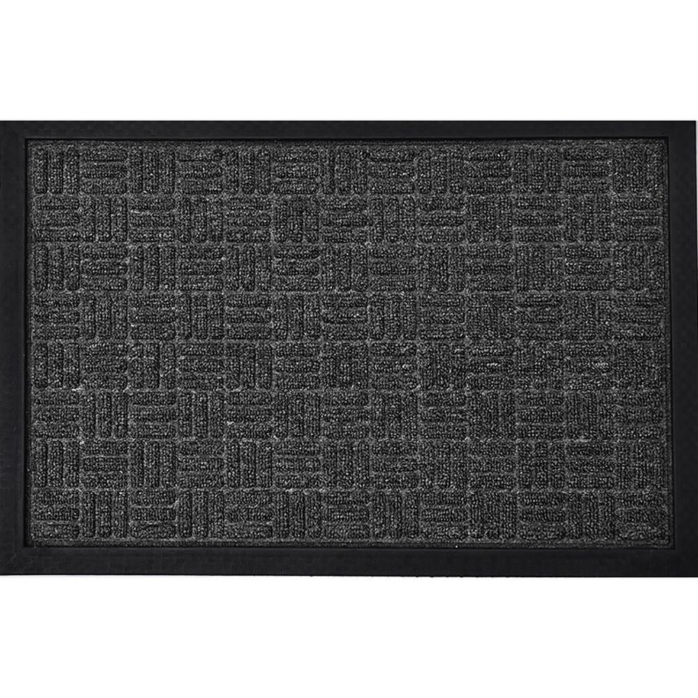 Evideco Outdoor Front Door Mat Checkerboard Yvan Polypropylene Evideco Outdoor Front Door Mat Checkerboard Yvan Polypropylene Rubber Rug 16 In X 24