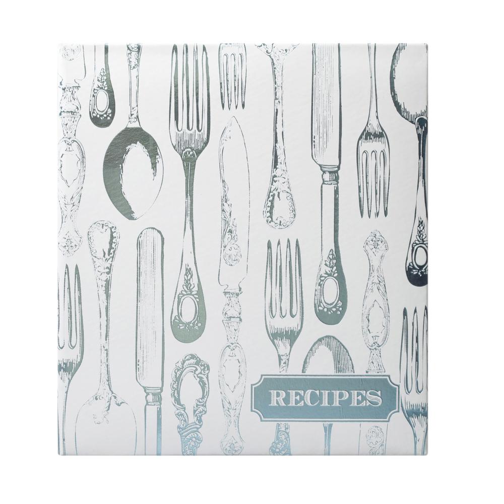 UPC 826635123064 product image for Eccolo Vintage Utensils Recipe Keeper, Silver | upcitemdb.com