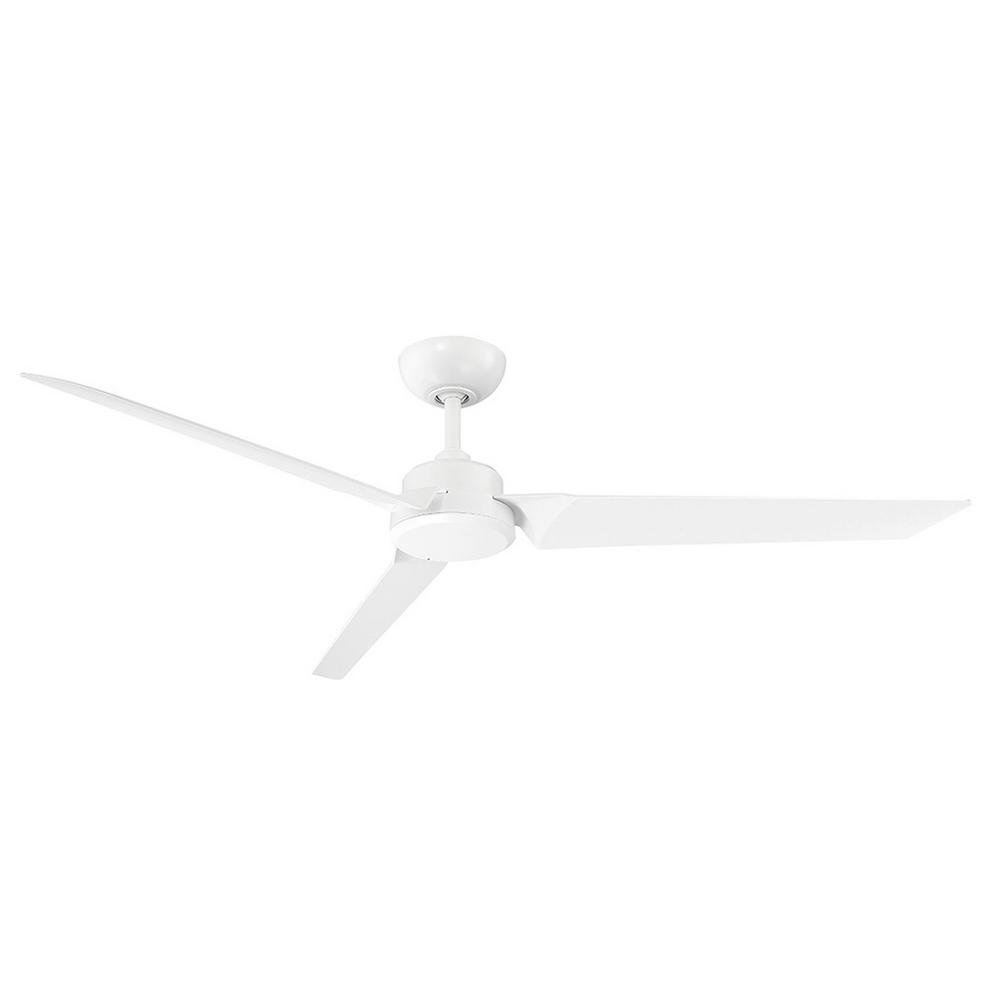 modern white ceiling fan no light