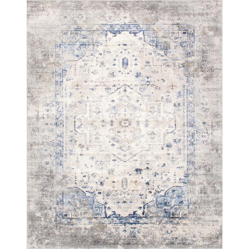 Pasargad Home Efes L. Grey 6 ft. x 9 ft. Abstract Area RugPD169B 6x9