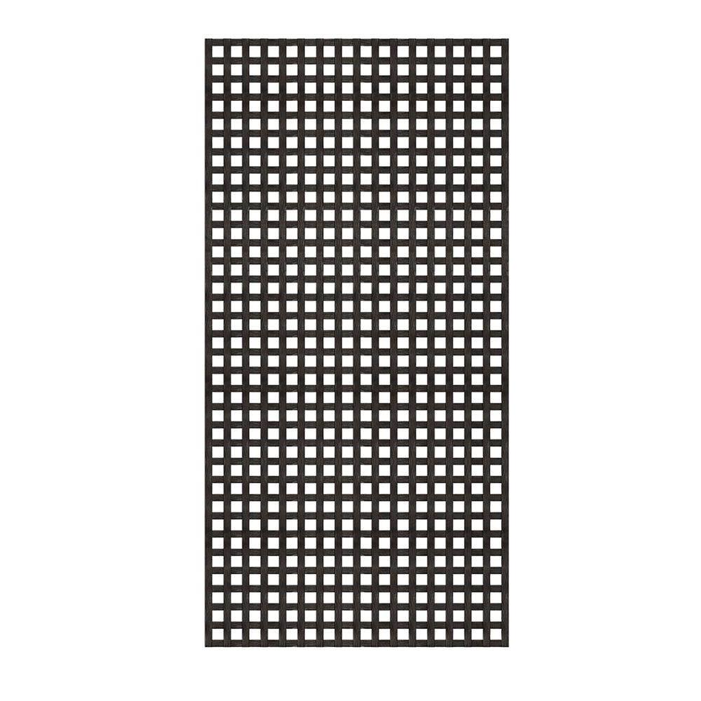 black vinyl lattice panels