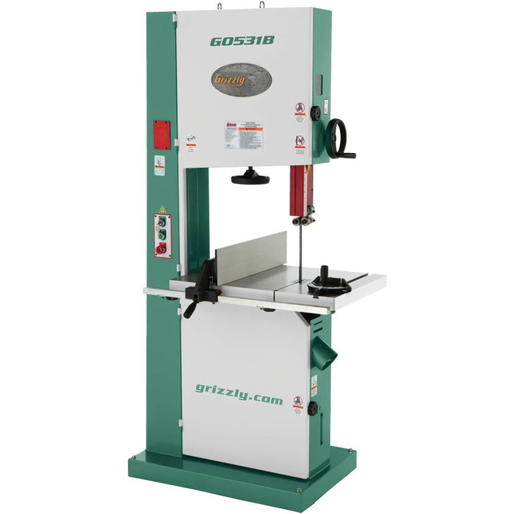 Grizzly Industrial 21 5 HP Industrial Bandsaw with Brake 