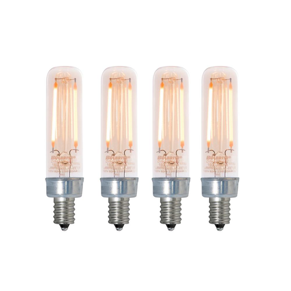Bulbrite 25w Equivalent Amber Light T6 Dimmable Led Filament Bulbrite 25w Equivalent Amber Light T6 Dimmable Led Filament