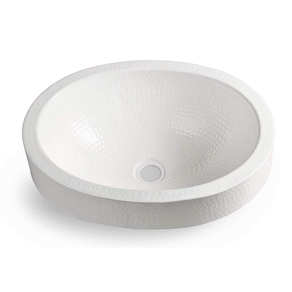 Classic White Vessel Sinks Bathroom The Home Depot