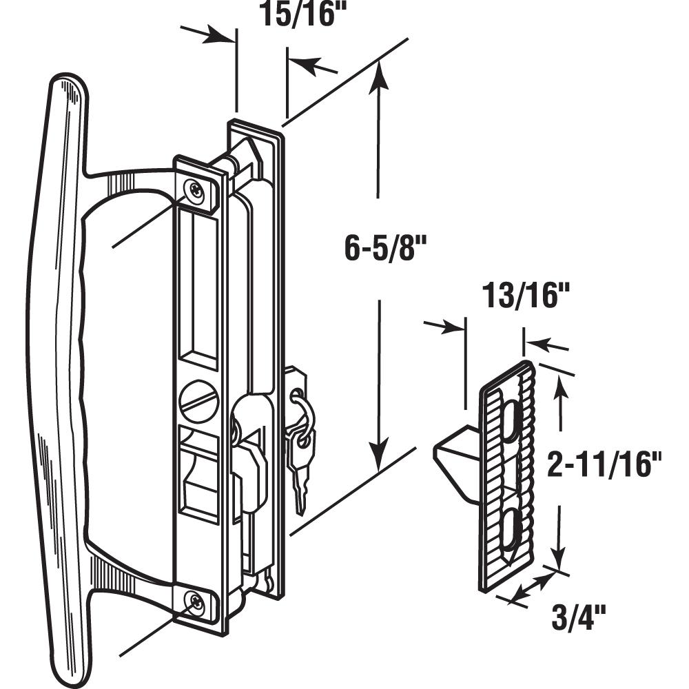 Prime Line Sliding Glass Door Handle Set 6 5 8 In Cast Hook Style Flush Mount Keyed C 1197 The Home Depot - 6 5 8 In Flush Mount Sliding Patio Door Handle Prime Line Sliding Glass Door Handle Set 6 5 8 In Cast Hook Style Flush Mount Keyed C 1197 The Home Depot - 6 5 8 In Flush Mount Sliding Patio Door Handle