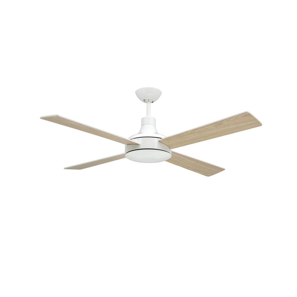 Troposair Quantum Ii 52 In Pure White Ceiling Fan With Remote Control