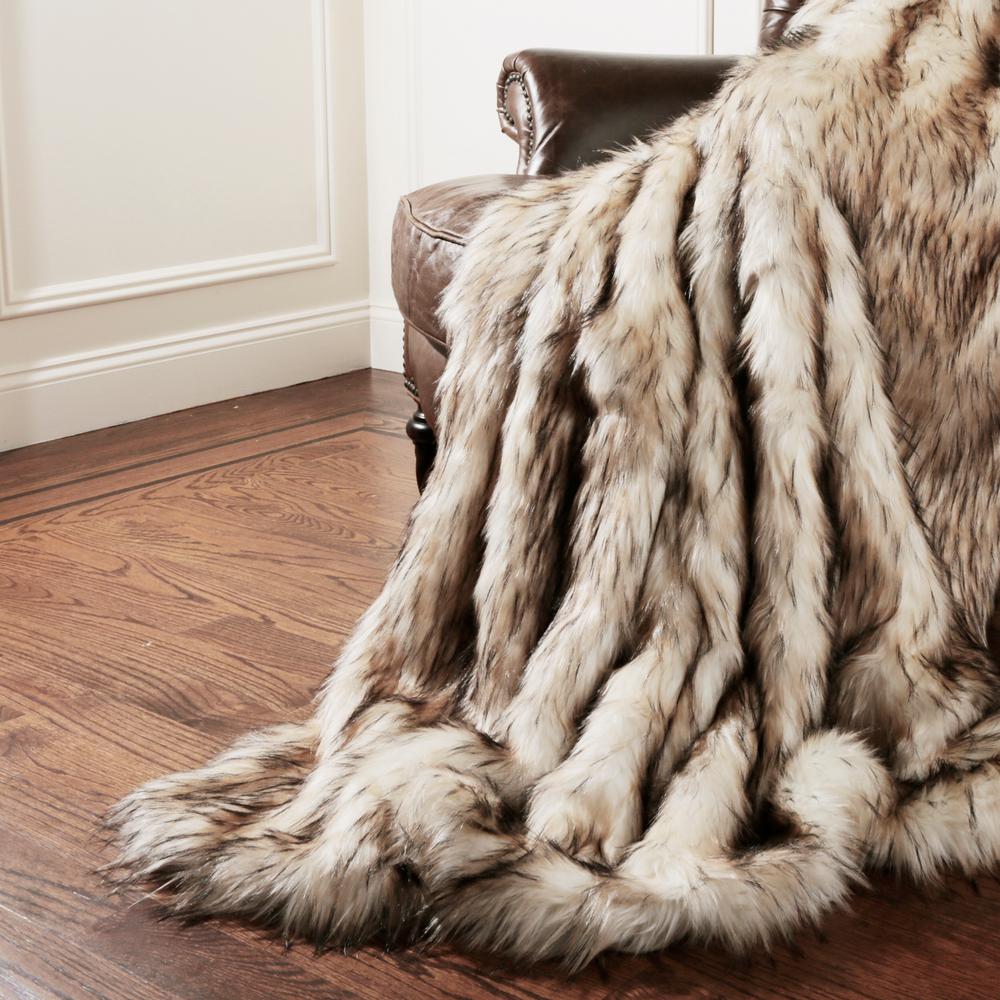 Best Home Fashion Wild Mannered 54 In X 36 Bleached Finn Faux Best Home Fashion Wild Mannered 54 In X 36 Bleached Finn Faux Fur Throw The Depot