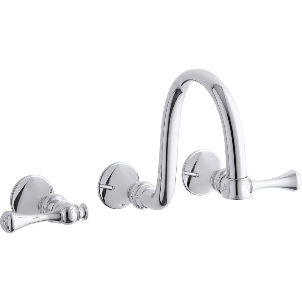 California faucet TO-34-W-PC Wall Or Deck Handle Trim Only Chrome