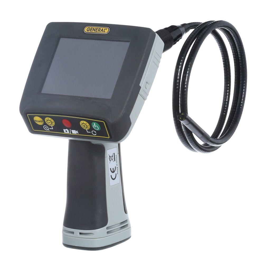 General Tools Waterproof Video Inspection System with 8 mm Dia Far