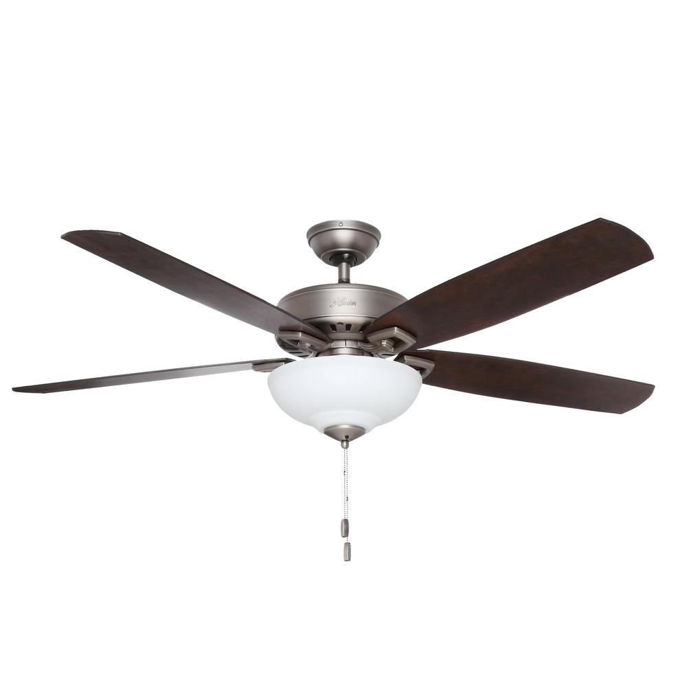 Hunter Groveland 60 In Indoor Antique Pewter Ceiling Fan With Light