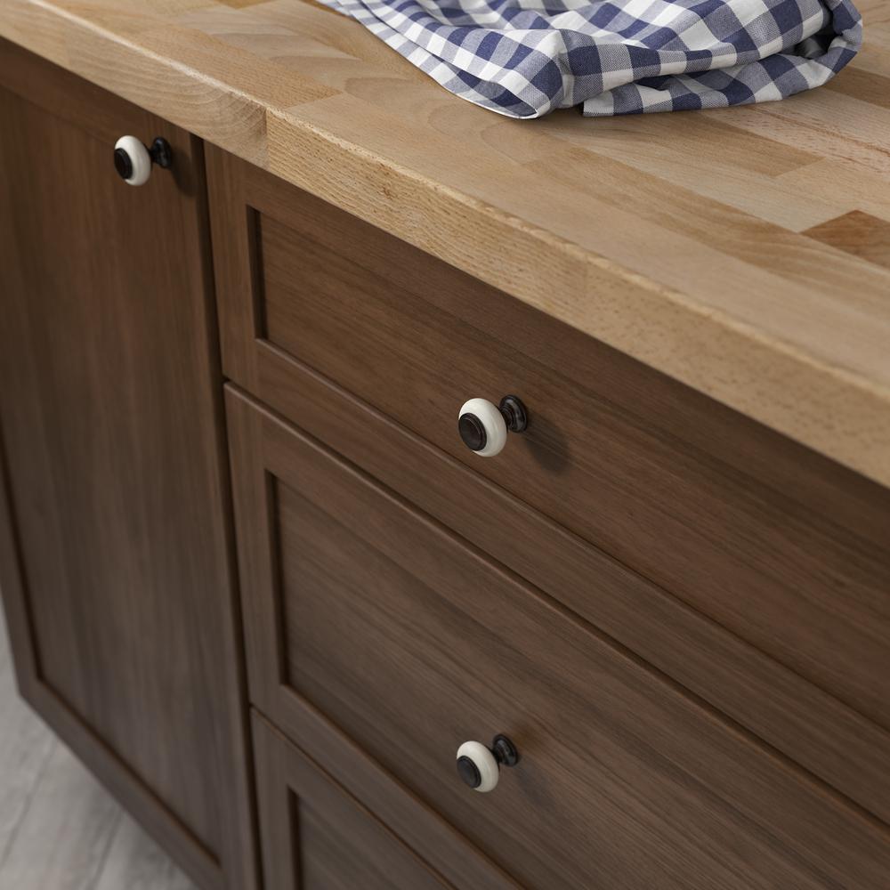Liberty P37506C-VBR Rustic Bone Ceramic /& Venetian Bronze Cabinet Drawer Knob