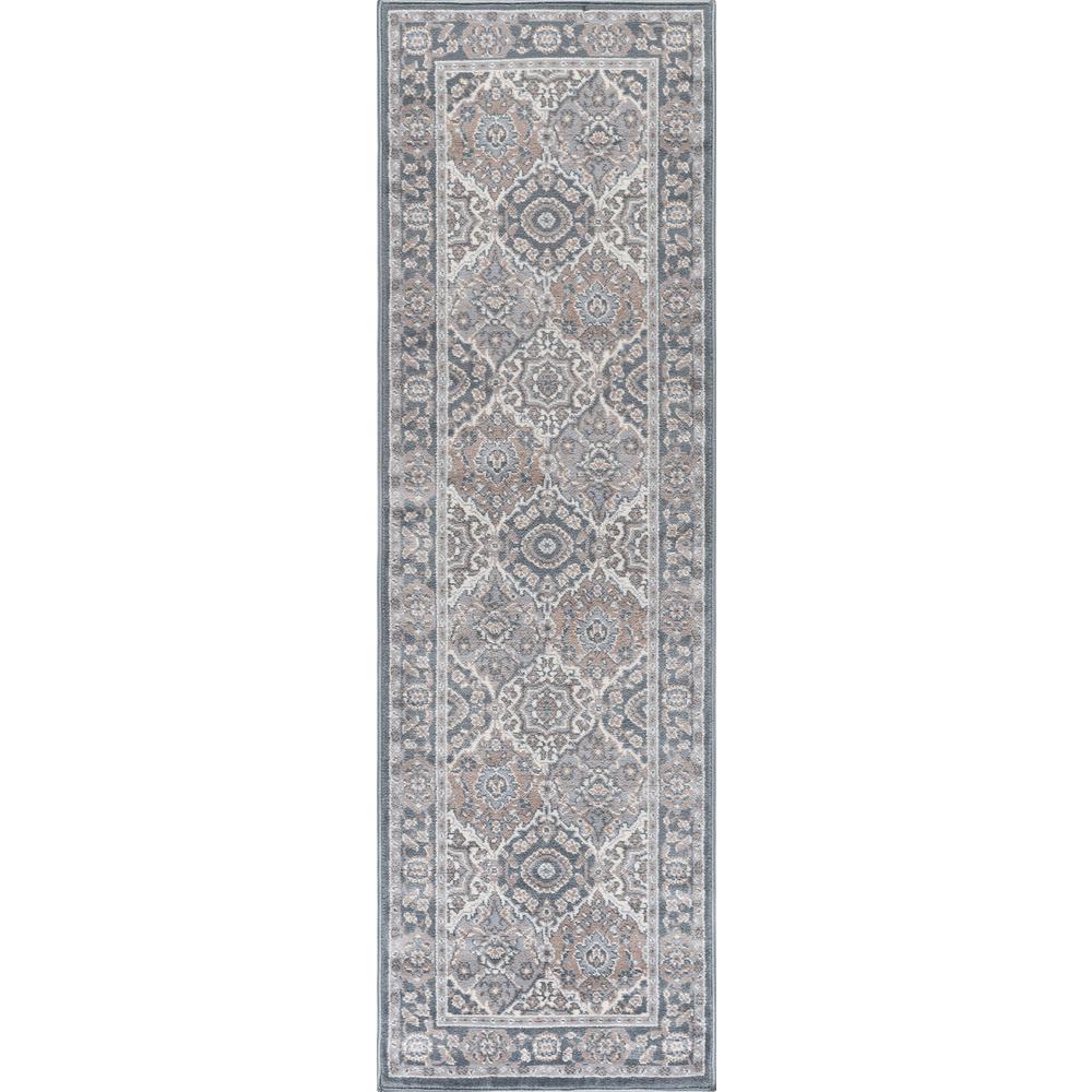 Tayse Rugs Madison Gray 2 ft. x 10 ft. Runner Rug-MDN3609 2x10 - The ...