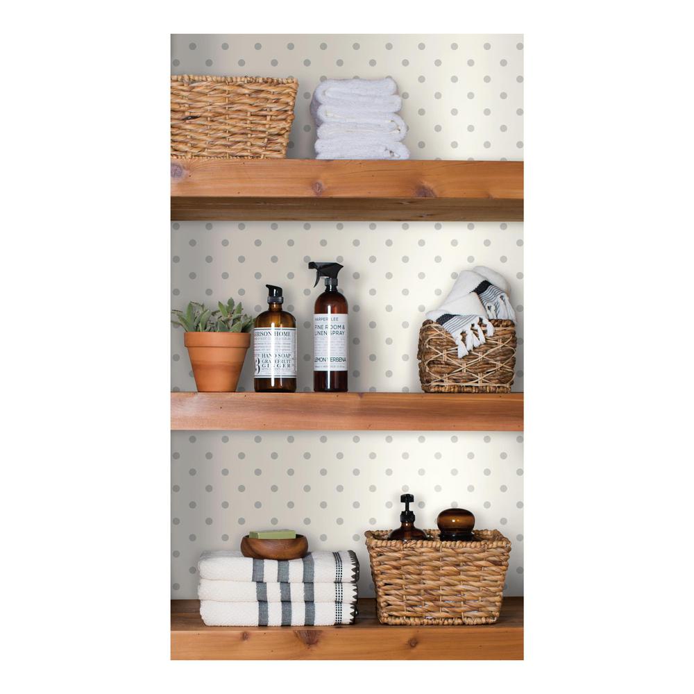 magnolia home by joanna gaines dots on dots paper strippable roll wallpaper covers 56 sq ft mh1582 the home depot york wallcoverings