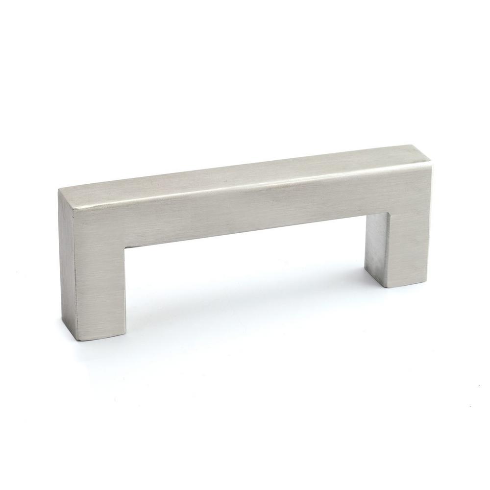 Richelieu Hardware 3 4 In 96 Mm Center To Stainless Steel Contemporary Drawer Pull