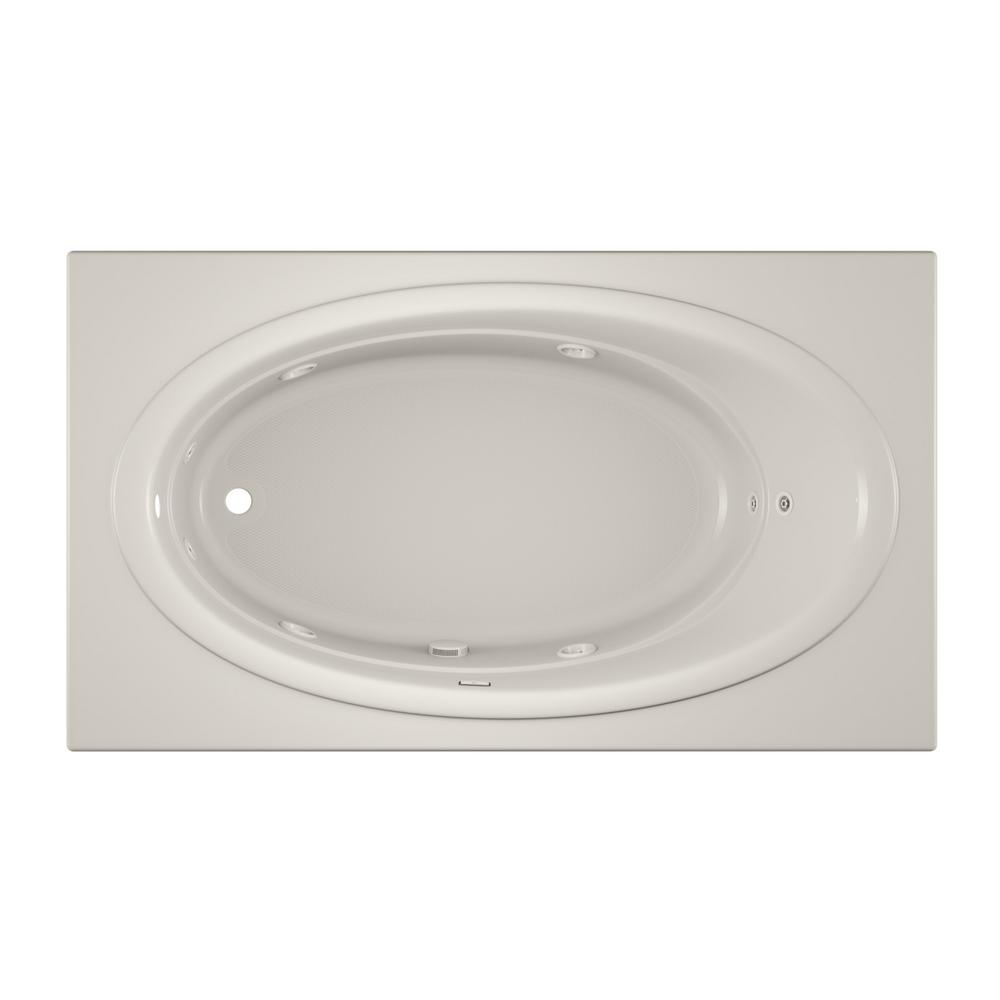 JACUZZI NOVA 72 in. x 42 in. Acrylic Left-Hand Drain ...