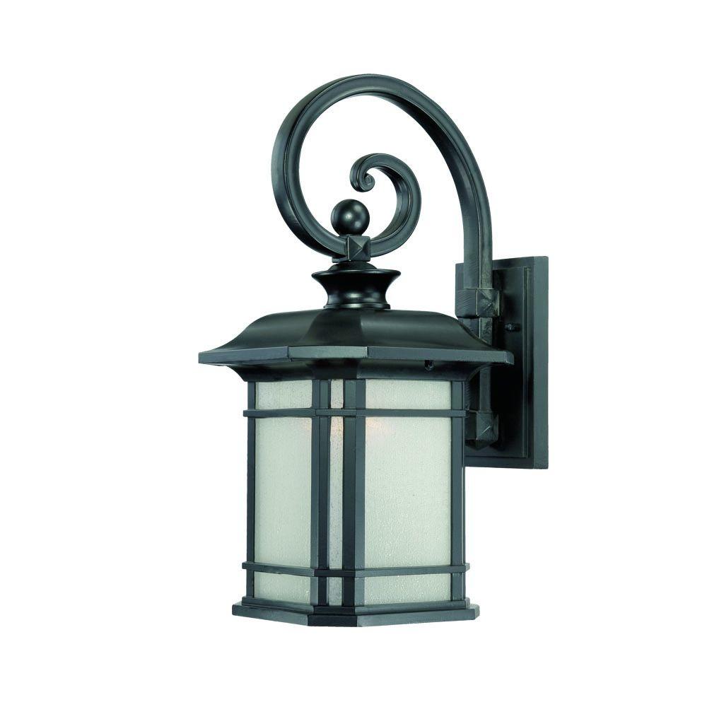 Acclaim Lighting Somerset Collection 1 Light Matte Black Outdoor Wall