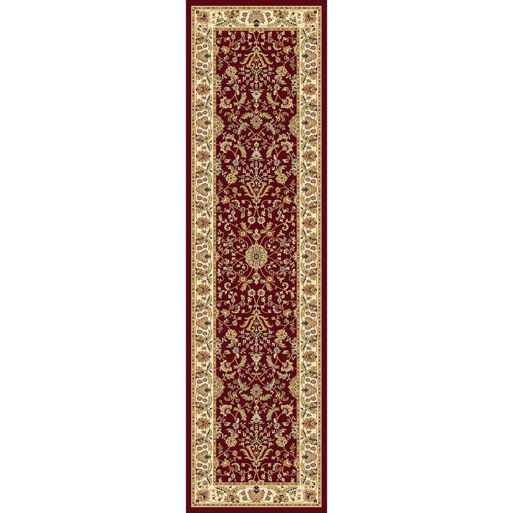 Runner Area Rugs The Home Depot Williams Collection Istanbul Red 2 Ft In X 7 10