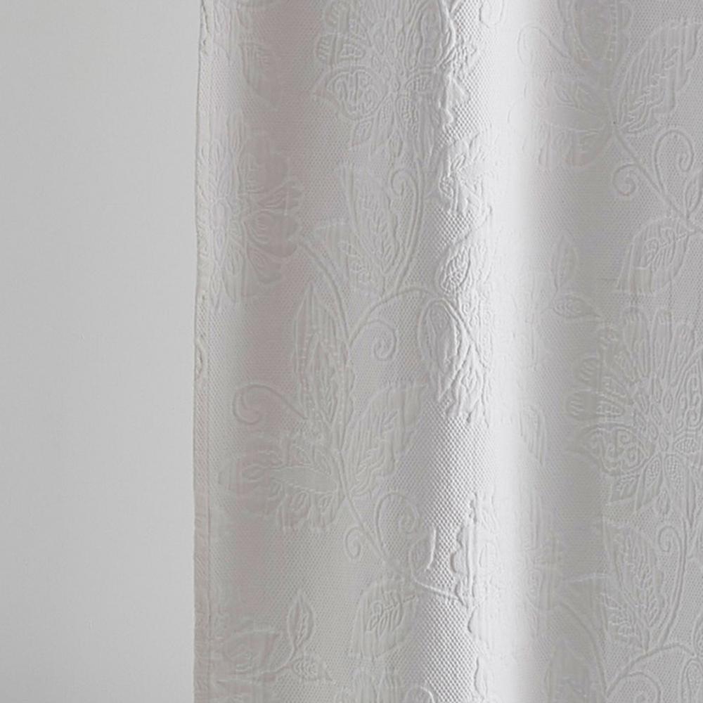 The Company Store Putnam Matelasse 72 In White Cotton Shower