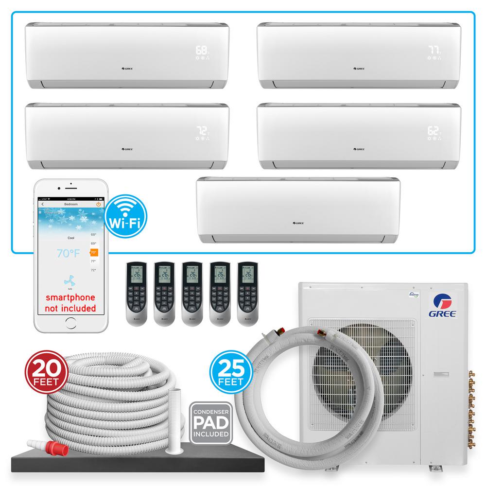 5 zone ductless mini split
