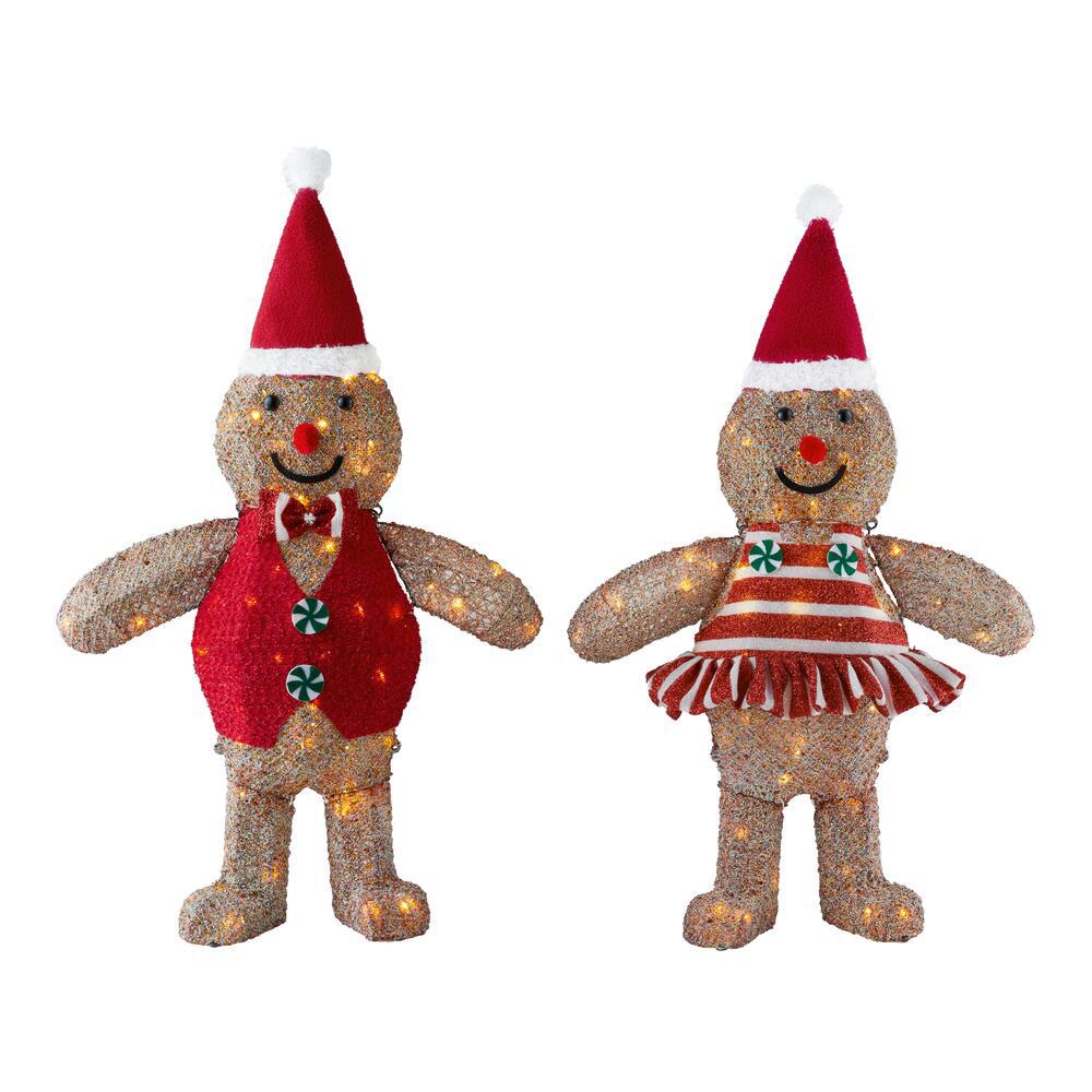 Gingerbread Man Christmas Yard Decorations Outdoor Christmas Decorations The Home Depot