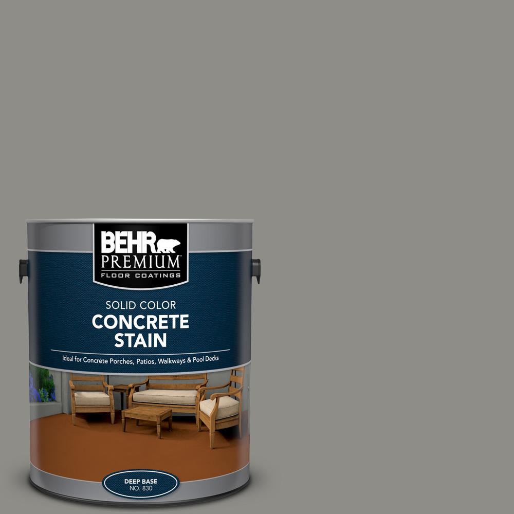 Behr Premium 1 Gal Pfc 69 Fresh Cement Solid Color Flat Interior Exterior Concrete Stain