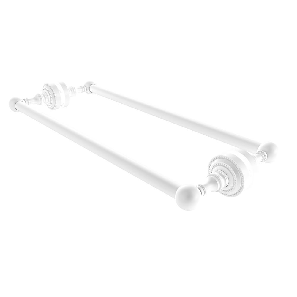 Allied Brass Dottingham 18 in. Back to Back Shower Door Handle Towel