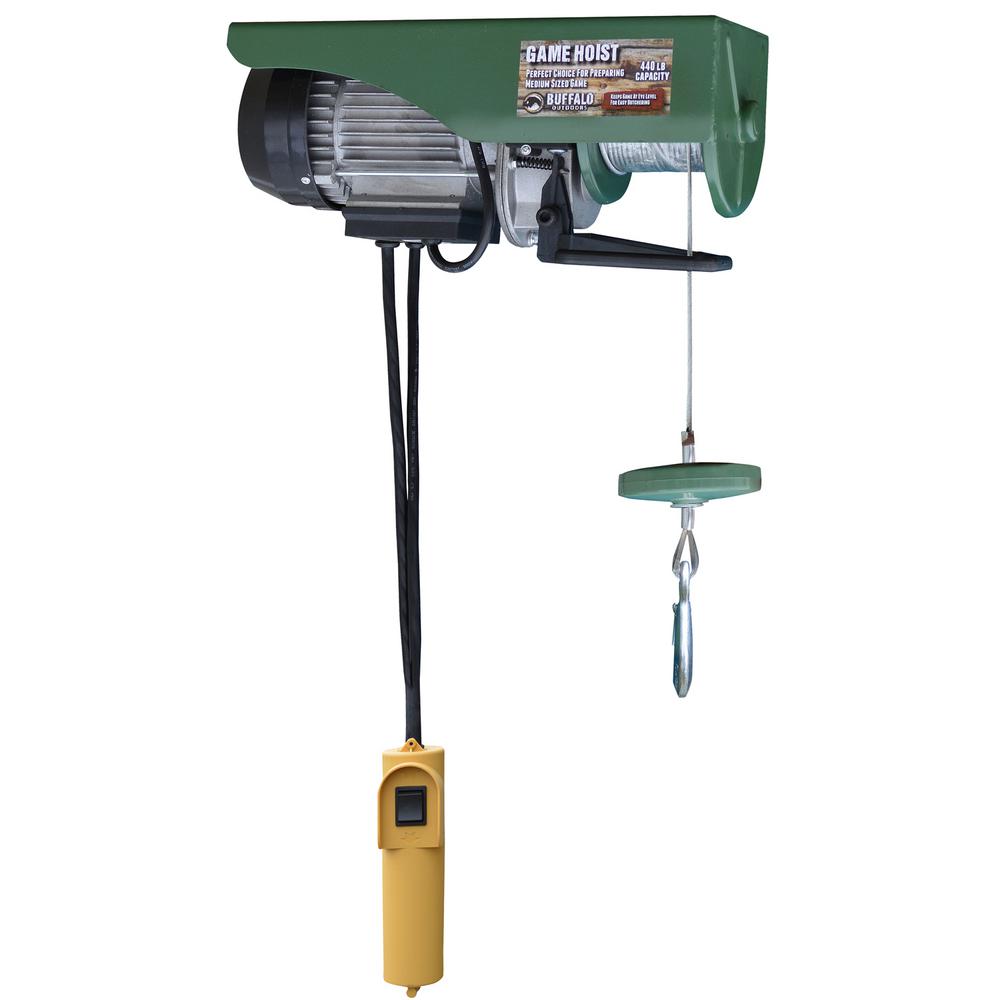 Buffalo Tools 440 Lb Electric Cable Hoist With Wired Control Switch