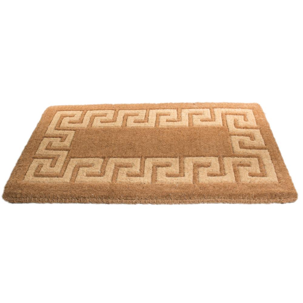 Imports Decor Traditional Coir Greek Key 39 In X 24 In Natural