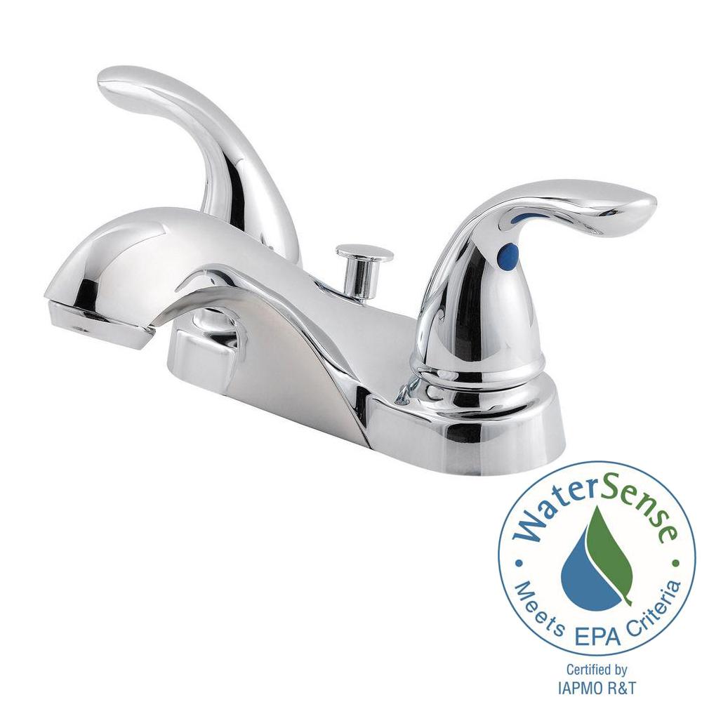 Pfister Pfirst Series 4 In Centerset 2 Handle Bathroom Faucet In