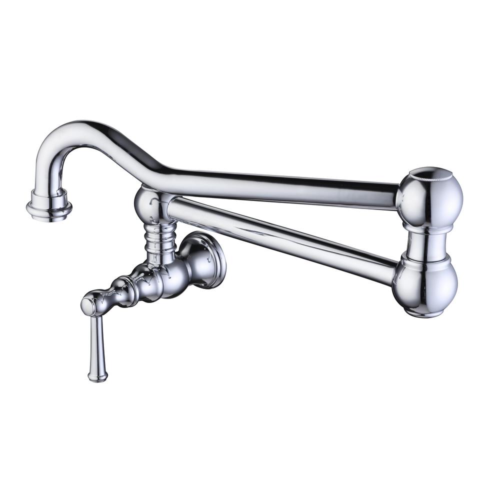 Glacier Bay Lyndhurst Single Handle Wall Mount Pot Filler Faucet