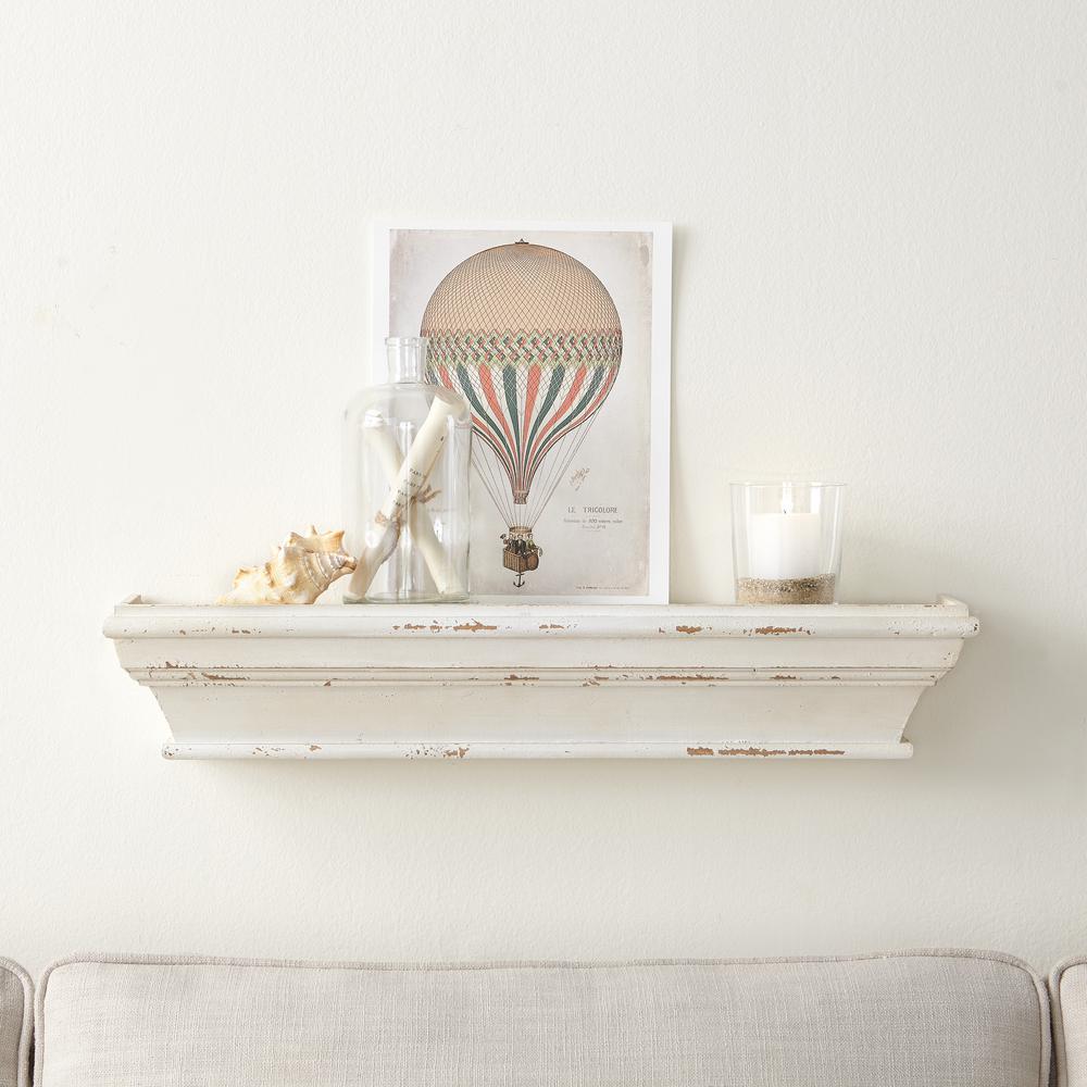 Cheyenne Distressed 24in Wood Wall Shelf U17623s The Home Cheyenne Distressed 24in Wood Wall Shelf U17623s The Home