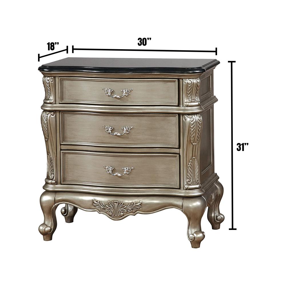 Gold Nightstands Bedroom Furniture The Home Depot