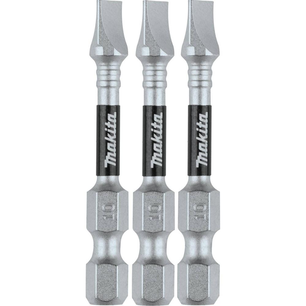 Makita Impact XPS #10 Slotted 2 In. Power Bit (3-Pack)-E-00898 - The ...