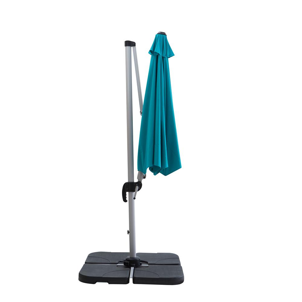 Unbranded Camilla 10 Ft Heavy Duty Cantilever Patio Umbrella In Turquoise 9820082 The Home Depot