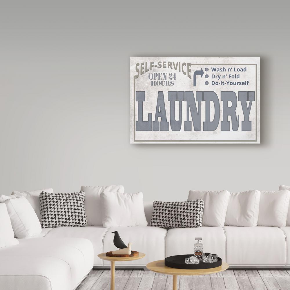 Trademark Fine Art 16 In X 24 In Mudroom Self Serve Laundry By Lightboxjournal Floater Frame Typography Wall Art Ali23780 C1624g The Home Depot