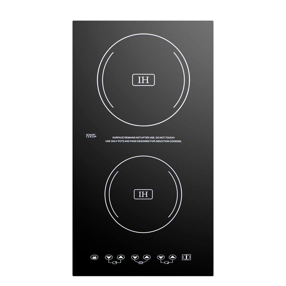 Summit Appliance 12 In Radiant Induction Cooktop In Black With 2