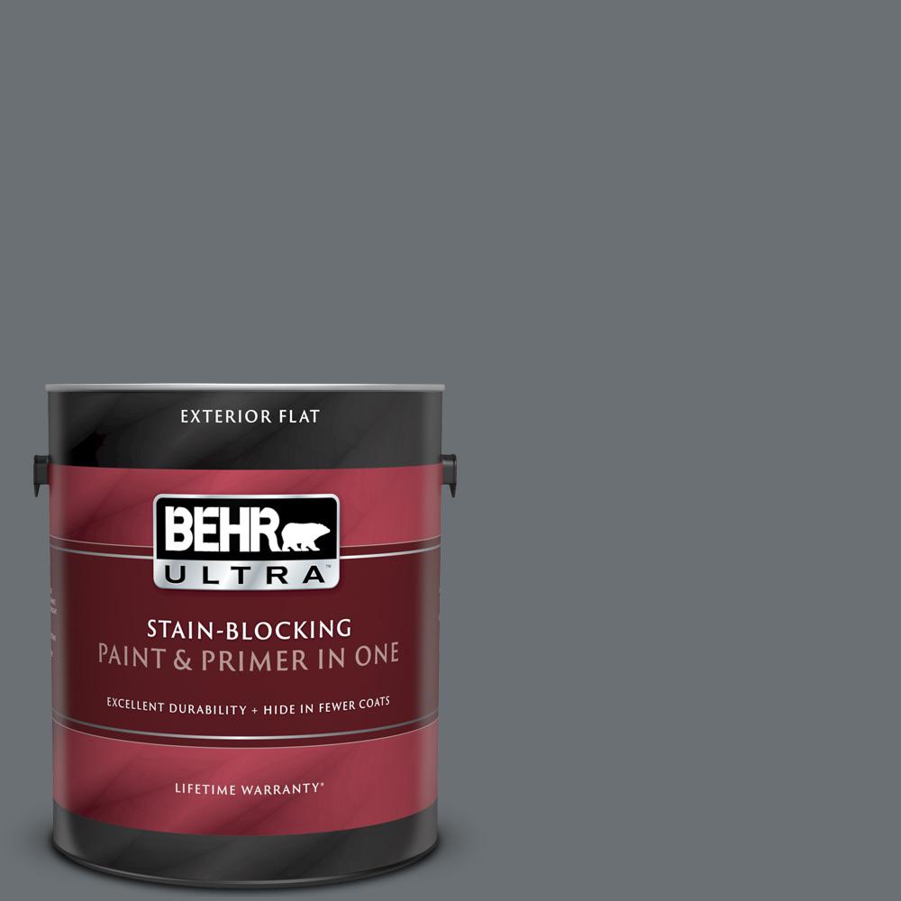 Behr Ultra 1 Gal Ppu18 03 Antique Tin Flat Exterior Paint And Behr Ultra 1 Gal Ppu18 03 Antique Tin