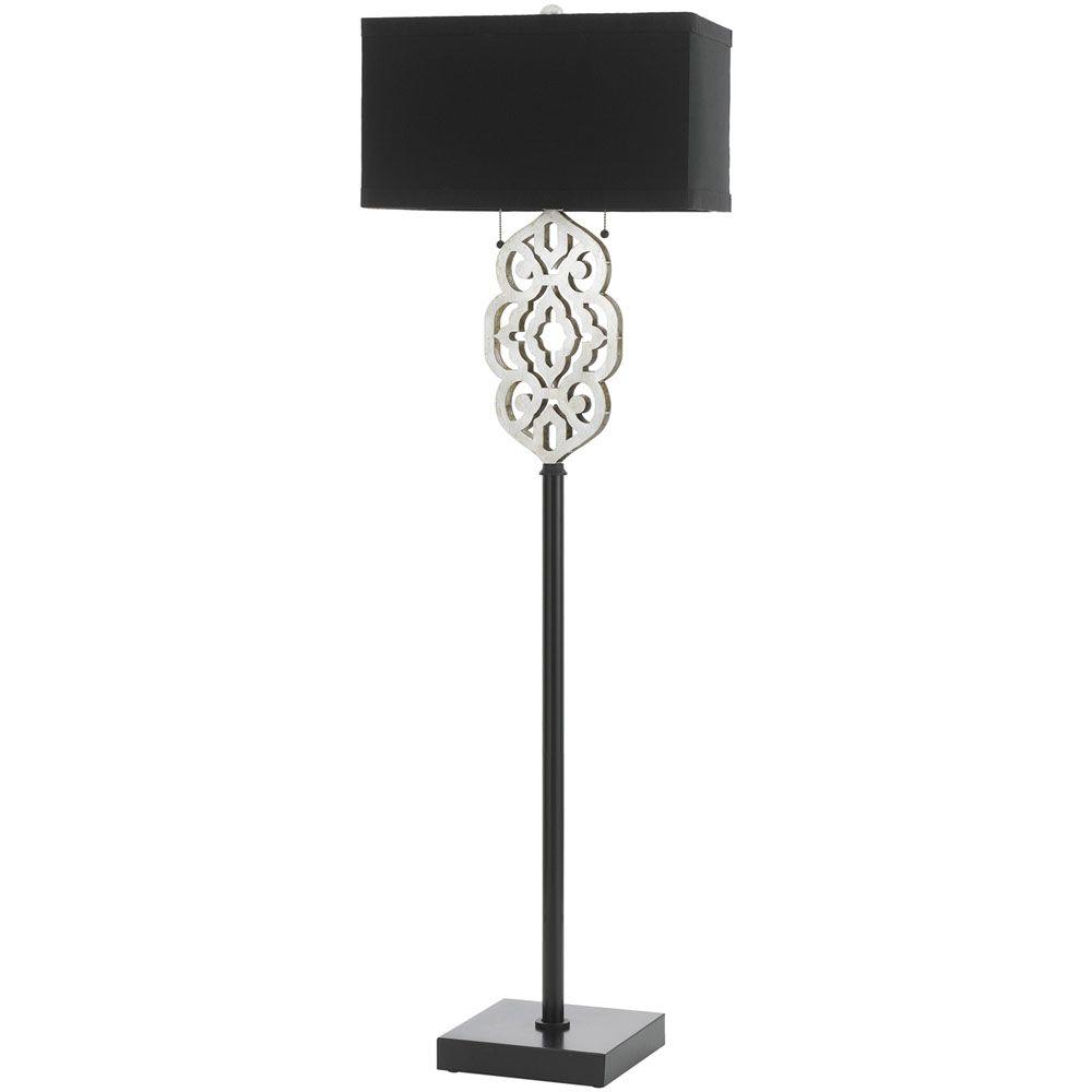 Af Lighting 8423 60 In Silver And Black Floor Lamp Fl The Silver And Black Floor Lamp