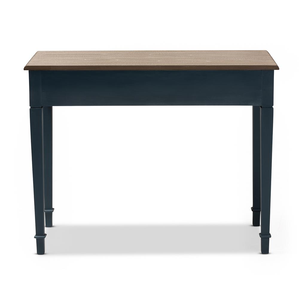 Baxton Studio Dauphine Blue And Oak Writing Desk 152 9392 Hd The