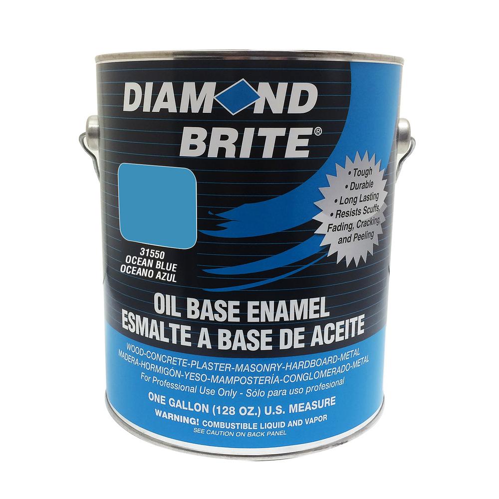 Diamond Brite Paint 1 gal. Ocean Blue Oil Base Enamel Interior/Exterior