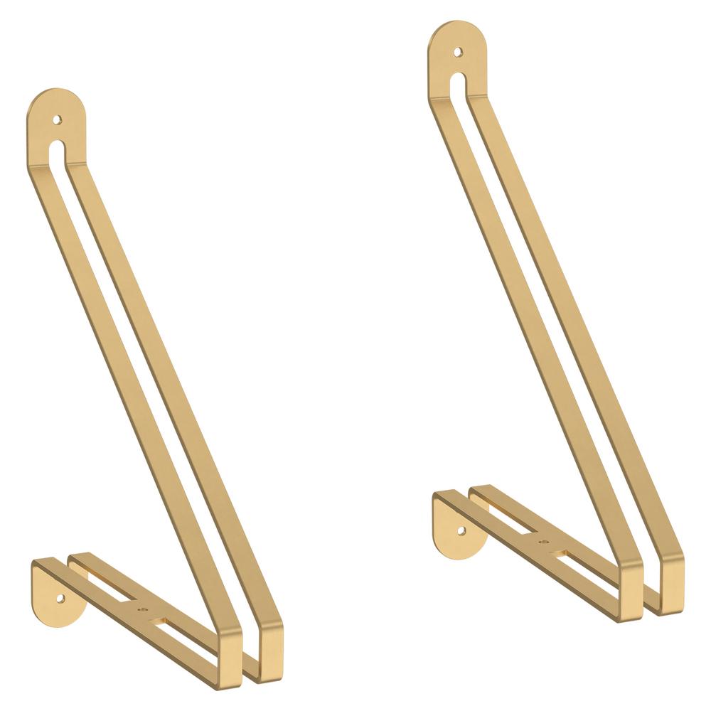 Liberty 8.12 in. Painted Brushed Brass Steel Sleek Modern