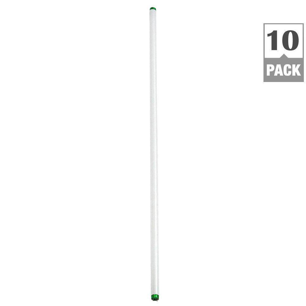 Philips 4 ft. T8 32-Watt Soft White Linear Fluorescent Light Bulb (10-Pack)