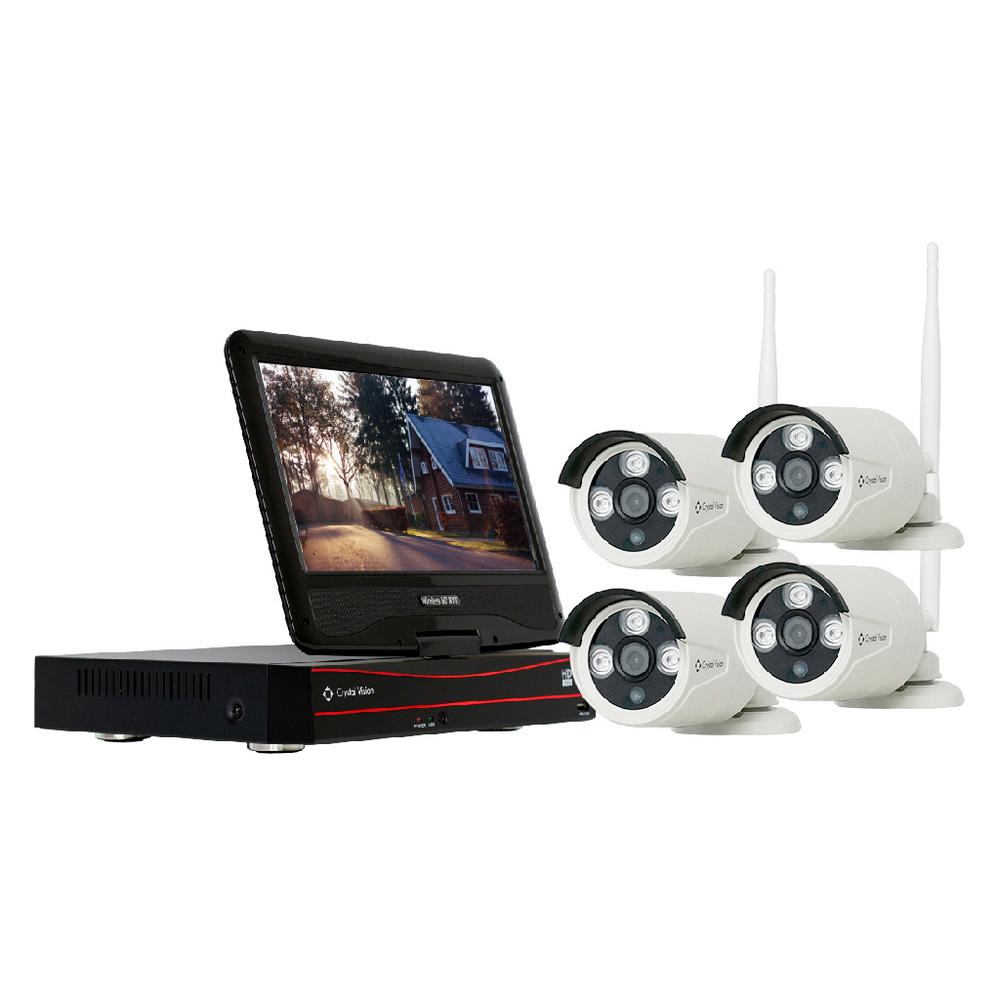 Crystal Vision 4-Channel Wireless 1080p 
